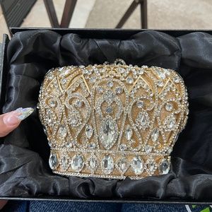 Crystal Crown Clutch